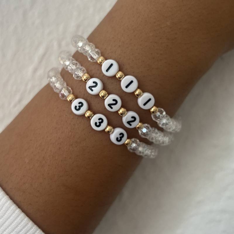 Armband Engelszahlen | Bracelet Angel Numbers von PrettyPearlyDE