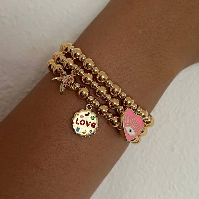 Skye | Armband Mit 14K Gold Perlen Und Anhänger Skye | Armband Mit 14K Gold Perlen Und Anhänger von PrettyPearlyDE