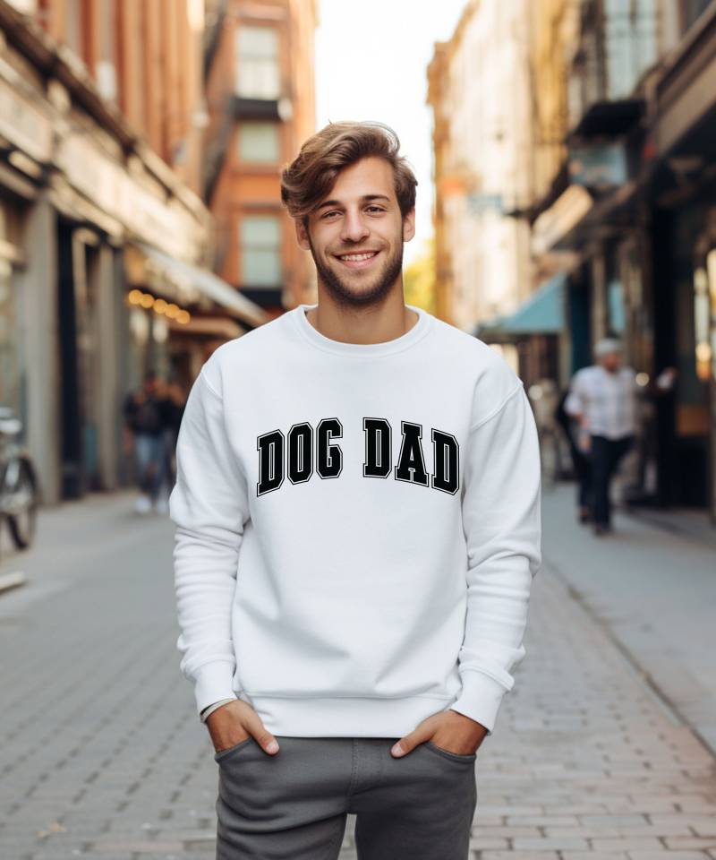 Dog Dad Sweatshirt Hoodie Pullover Pulli Basic Gift Bester Hunde Papa Hund Hundeliebhaber Geschenk Hundebesitzer Doglover Dogs von PrettyPrintyLilli