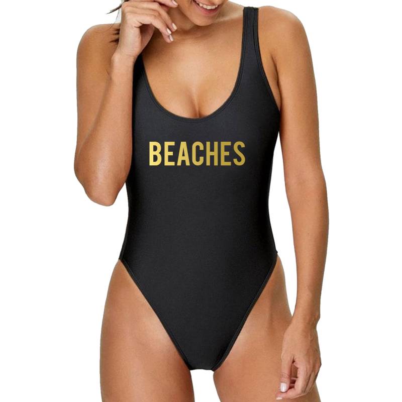 Beach One-Piece Badeanzug | Angepasst Urlaub Personalisierter Hochgeschnittener Spaß Badeanzüge Beach One-Piece Badeanzug | Angepasst Urlaub Personalisierter Hochgeschnittener Spaß Badeanzüge von PrettyRobesShop