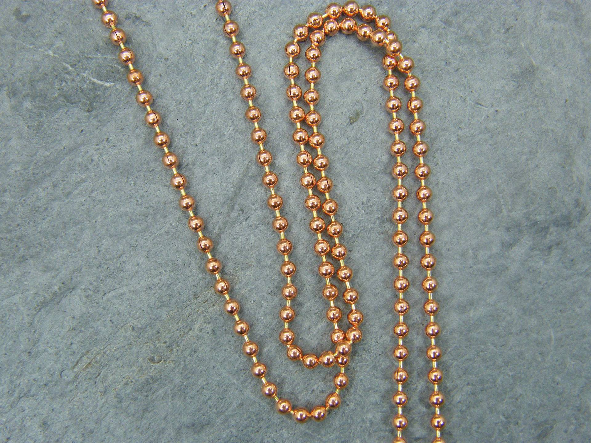 Massive Kupfer Kugelkette Halskette 2.4 Mm, Bare Oder Antiqued Massive Kupfer Kugelkette Halskette 2.4 Mm, Bare Oder Antiqued von PrettyRocksNSupplies