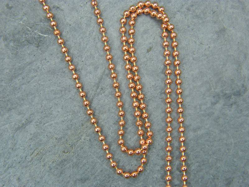 Massive Kupfer Kugelkette Halskette 2.4 Mm, Bare Oder Antiqued Massive Kupfer Kugelkette Halskette 2.4 Mm, Bare Oder Antiqued von PrettyRocksNSupplies
