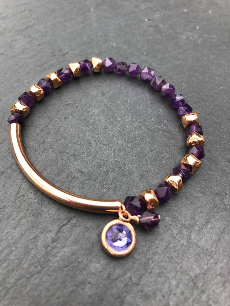 Amethyst Nugget Handgemachte Halbedel Edelstein Armband Amethyst Nugget Handgemachte Halbedel Edelstein Armband von PrettyStacks
