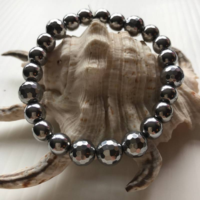 Hämatit-Himmel-Unisex-Armband Hämatit-Himmel-Unisex-Armband von PrettyStacks