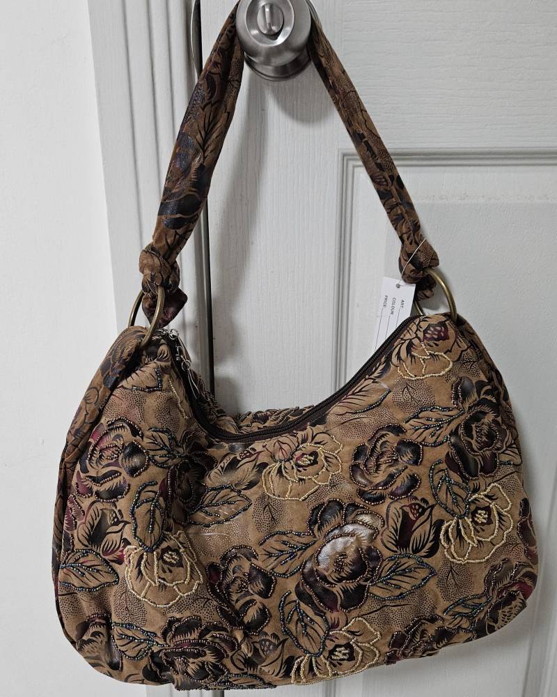 Schöne Frauen-Weicher Samt Perlenbesetzte Umhängetasche von PrettyWomenDesign