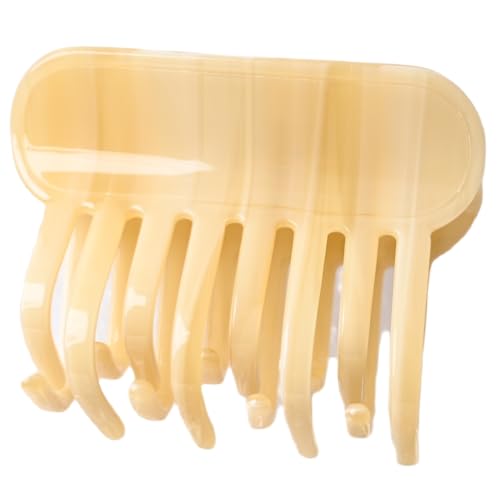 Prettyou Haarklammern für Damen, mittelgroß, Acetat-Kopfbedeckung, (Marmorbeige) von Prettyou