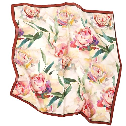 Prettystern 65cm Damen mittelgroße 100% Seide Halstuch Sommer Frühling Seidentuch die ewige Liebe Rosen KS12 Prettystern 65cm Damen mittelgroße 100% Seide Halstuch Sommer Frühling Seidentuch die ewige Liebe Rosen KS12 von Prettystern