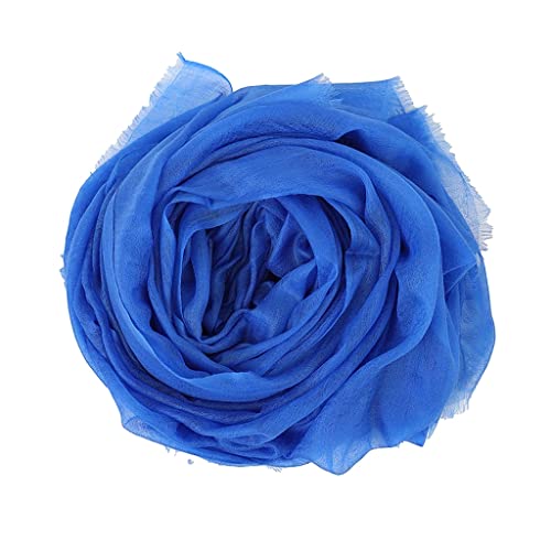 Prettystern Damen 100% Kaschmir-Wolle leicht Ring Pashmina-Schal festlich Kaschmir Scarf XL feine Cashmere 14. KönigsBlau von Prettystern