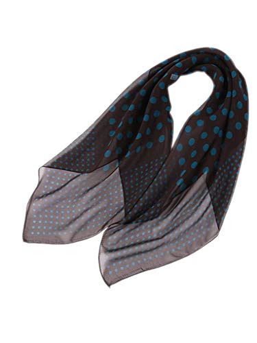 Prettystern Damen 90 cm quadratisch Polka Dots Punkte gepunktet leicht 100% Seide Halstuch braun Türkis Blau P08 Prettystern Damen 90 cm quadratisch Polka Dots Punkte gepunktet leicht 100% Seide Halstuch braun Türkis Blau P08 von Prettystern