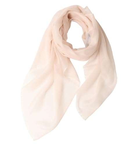 Prettystern Damen Kaschmir-Wolle leicht dünn Ring fein 200 garn Cashmere Fäden Halstuch für Frühling Sommer - Weißbeige von Prettystern