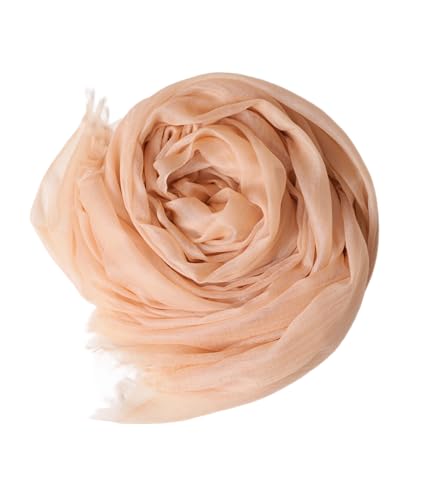 Prettystern Frau 100% Kaschmir-Stola leicht Ring Pashmina-Schal Abendkleid Schulter-Tuch XL hauchdünne Cashmere 25. beige von Prettystern