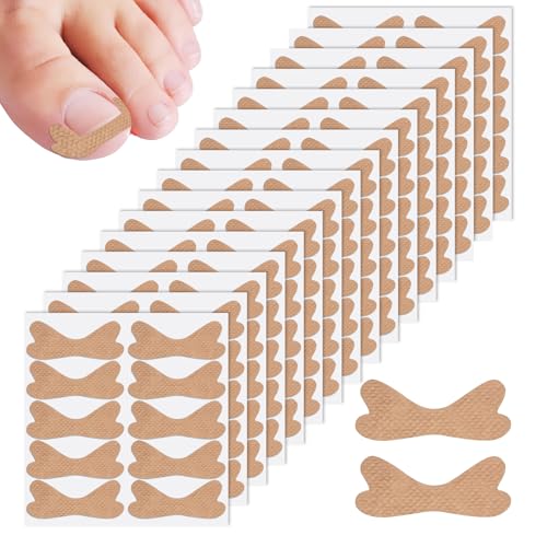 180 Stück atmungsaktive Korrektur-Pflaster für eingewachsene Zehennägel,Selbstklebendes Zehennagel Korrektur Patch,Korrektor Pediküre Werkzeugen,Pediküre Aufkleber Zehennagel Elastische Patch von Pretwad