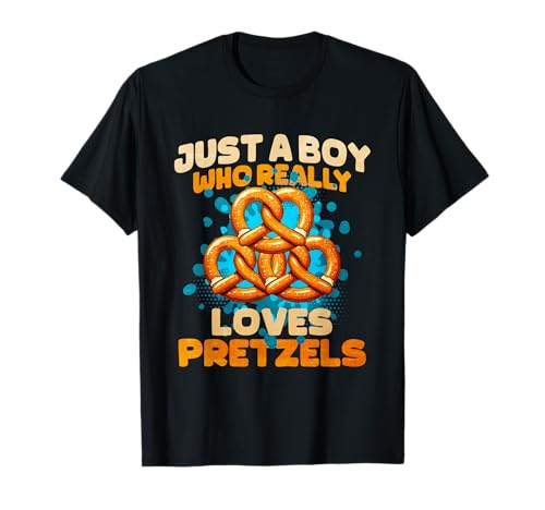 Just A Boy Who Really Loves Brezeln T-Shirt Just A Boy Who Really Loves Brezeln T-Shirt von Pretzel Costume German