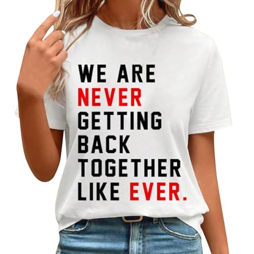 We Are Never Getting Back Shirt für Damen Musik Casual Tops von Prevently