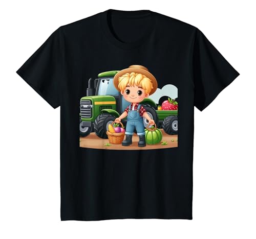 Kinder Traktor Junge T-Shirt von PricePower24