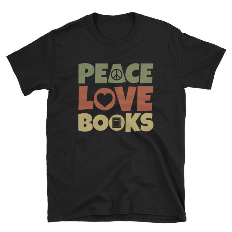 Buch-Shirt, Buch-Liebhaber-Geschenk, Bücherwurm Geschenk, Buch Nerd T Shirt, Lehrer Tshirt, Lesen T-Shirt, Frieden Liebe Bücher Buch-Shirt, Buch-Liebhaber-Geschenk, Bücherwurm Geschenk, Buch Nerd T Shirt, Lehrer Tshirt, Lesen T-Shirt, Frieden Liebe Bücher von Pricity