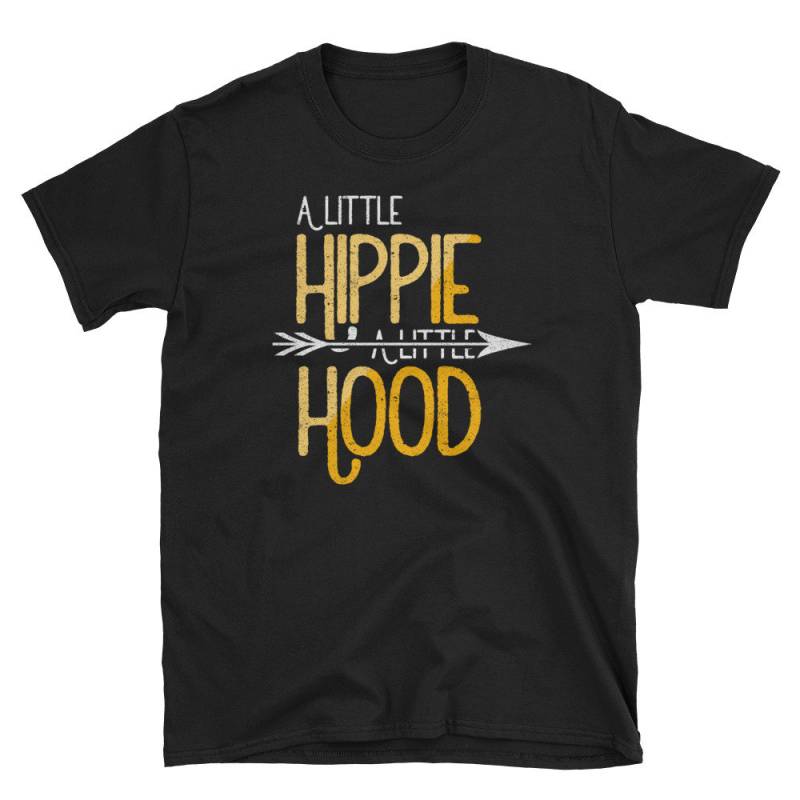 Hippie-Shirt, Hippie-Geschenk, Hippie-Kleidung, Hipster-Shirt, Hippie-Top, Hippie-Kostüm, Hippie-T-Shirt, Ein Wenig Hippie Eine Kleine Kapuze von Pricity