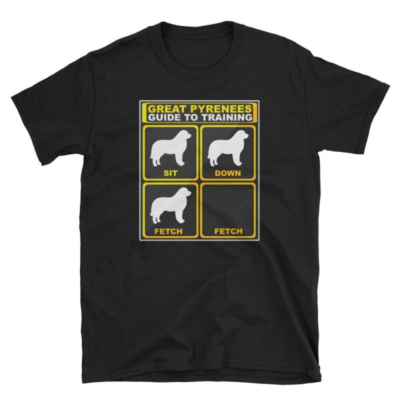 Hund Shirt, Hund-Liebhaber-Geschenk, Große Pyrenäen, Pyrenäen Training, Lustige Führer Zum Training Sitzen Holen von Pricity