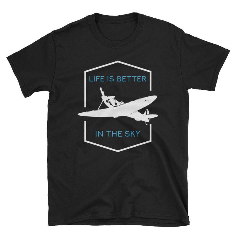 Pilot Shirt, Geschenk, Fliegende Flug Flugzeug Luftfahrt T, Leben Ist Besser Am Himmel von Pricity