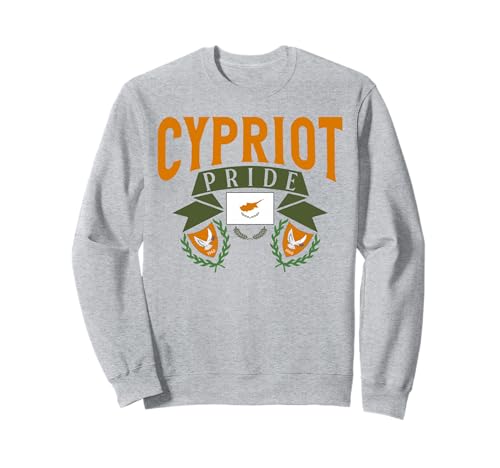 Cypriot Pride Wappen für Männer und Frauen. Sweatshirt von Pride Coat of Arms Products