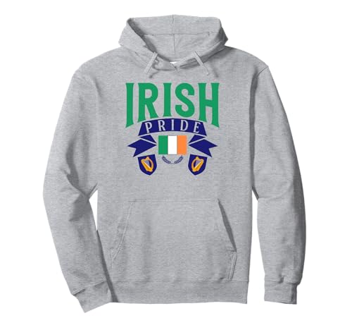 Irish Pride Wappen für Männer und Frauen. Pullover Hoodie von Pride Coat of Arms Products