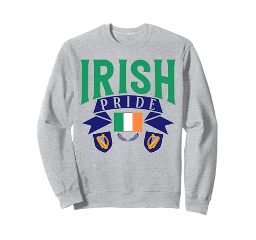 Irish Pride Wappen für Männer und Frauen. Sweatshirt von Pride Coat of Arms Products