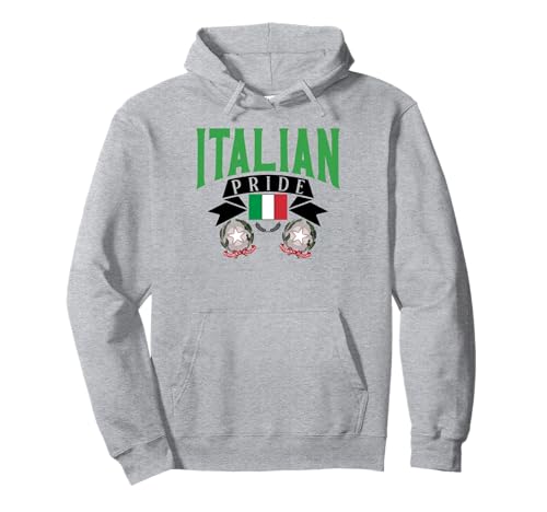 Italian Pride Wappen für Männer und Frauen. Pullover Hoodie von Pride Coat of Arms Products