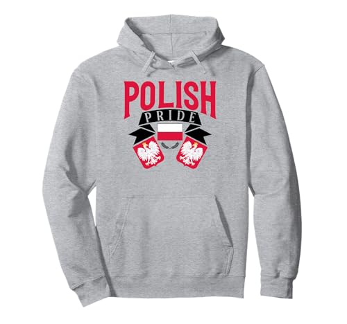 Polish Pride Wappen für Männer und Frauen. Pullover Hoodie von Pride Coat of Arms Products