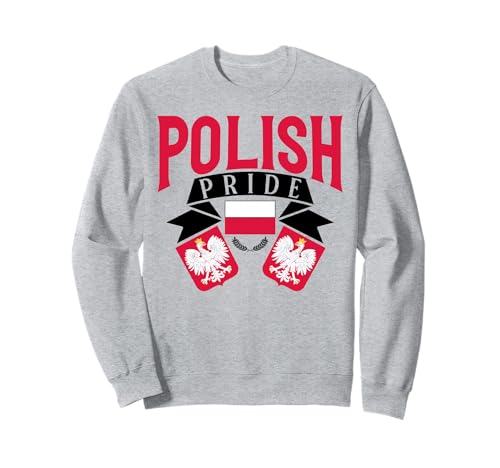 Polish Pride Wappen für Männer und Frauen. Sweatshirt von Pride Coat of Arms Products