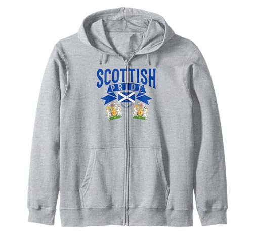 Scottish Pride Wappen für Männer und Frauen. Kapuzenjacke von Pride Coat of Arms Products