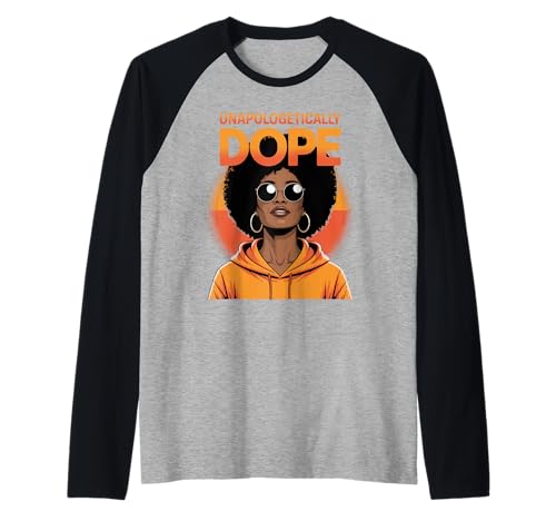 Unapologetisch cool Afro Woman Empowerment Kunst Frauen Männer Raglan Unapologetisch cool Afro Woman Empowerment Kunst Frauen Männer Raglan von Pride Culture Black Girl Magic Melanin Beauty