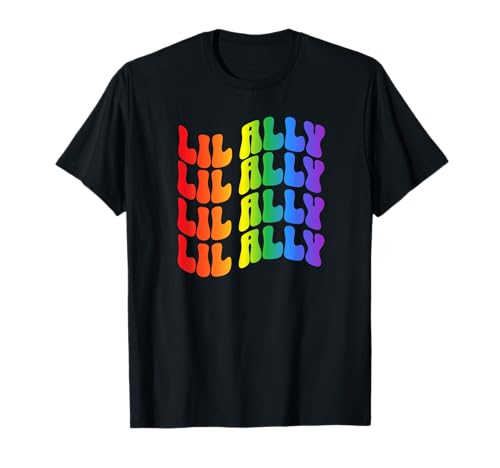 Retro Lil Ally Equality LGBTQ Gay Pride Month für Kinder und Kleinkinder T-Shirt von Pride Month LGBTQ+ Pride Gifts