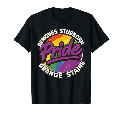 Pride entfernt hartnäckige Orangenflecken Pride Month LGBTQ Men T-Shirt Pride entfernt hartnäckige Orangenflecken Pride Month LGBTQ Men T-Shirt von Pride Removes Stubborn Orange Stains Pride Month