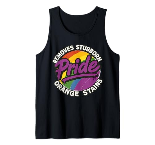 Pride entfernt hartnäckige Orangenflecken Pride Month LGBTQ Men Tank Top Pride entfernt hartnäckige Orangenflecken Pride Month LGBTQ Men Tank Top von Pride Removes Stubborn Orange Stains Pride Month