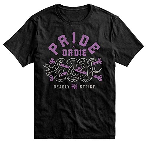 Pride or Die T-Shirt Deadly Strike - Streetwear Biker Kampfsport Motorrad Club Freizeit Shirt Herren (S) von Pride or Die