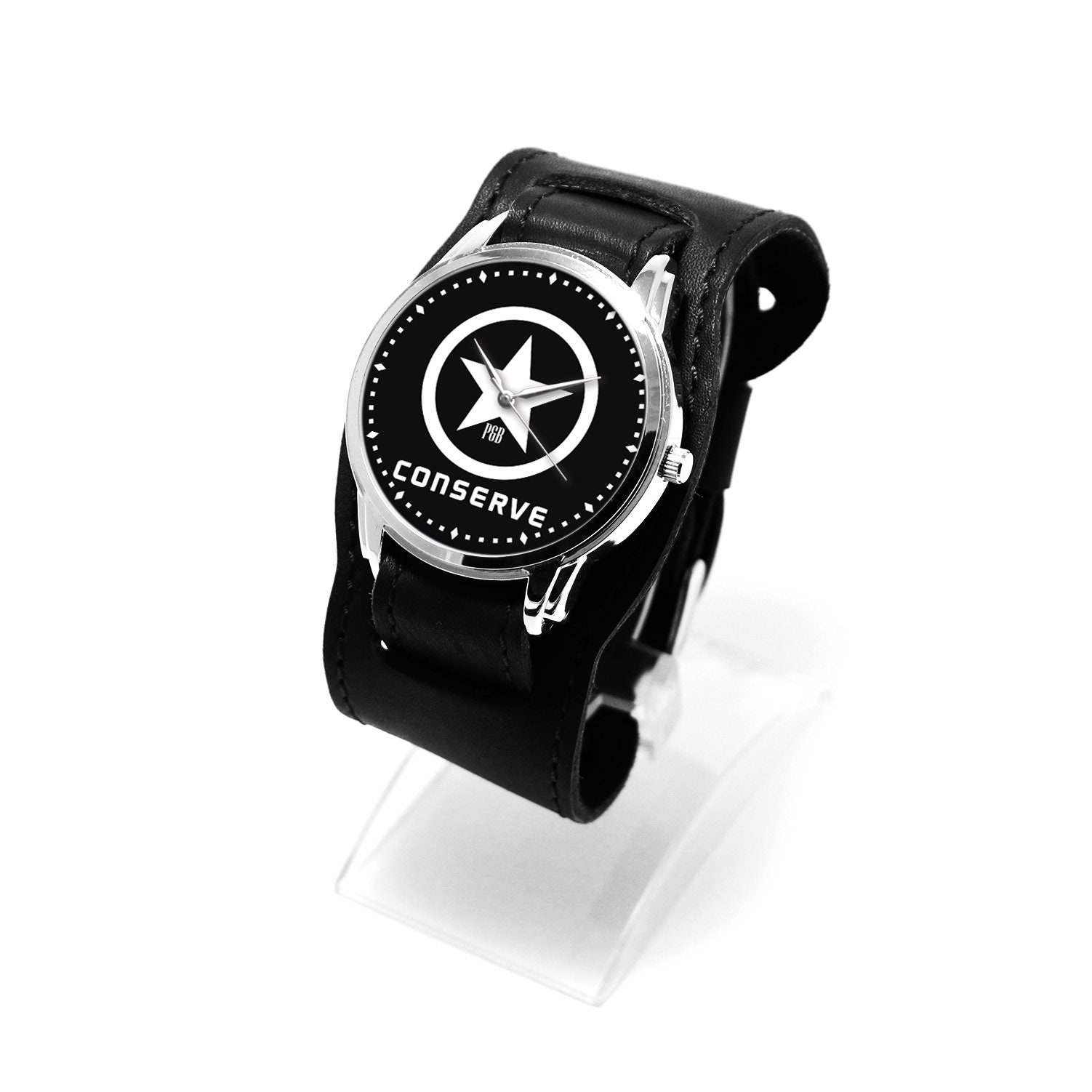 Pride&bright Conserve Stars Uhr Handgefertigtes Breites Band Mit Genähten Riemen Aus Leder Pride&bright Conserve Stars Uhr Handgefertigtes Breites Band Mit Genähten Riemen Aus Leder von PrideAndBright