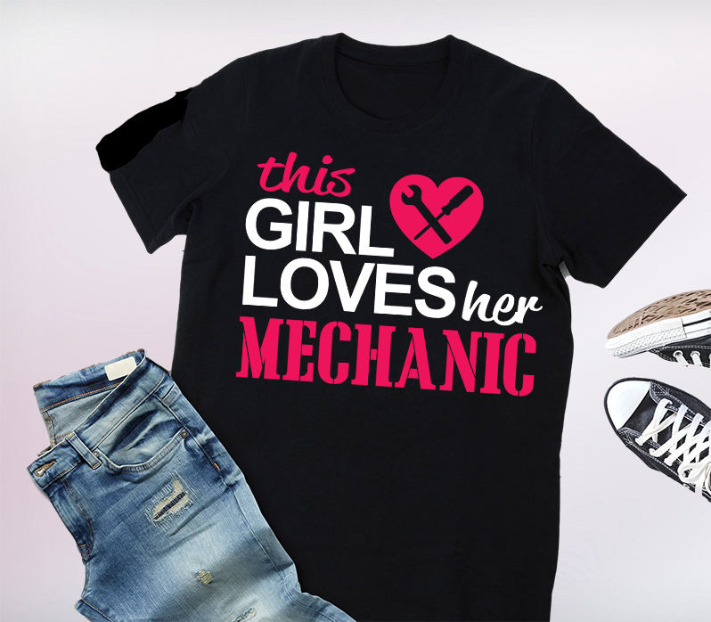 Mechaniker Frau Shirt, Frau, Geschenk, Stolze Mechanikerin Freundin, Freundin Ich Liebe von PrideandPassionShop