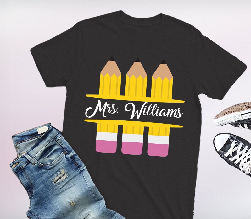 Personalisiertes Lehrer T-Shirt, Namensgeschenk von PrideandPassionShop