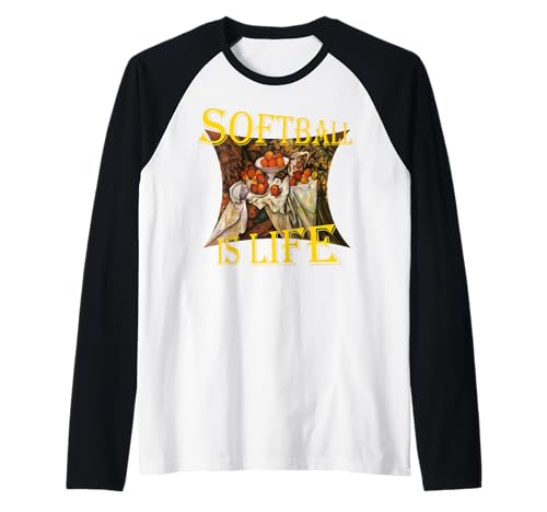 Softball is Life Mädchen Jungen Herren Damen Raglan von PrimAlaska Sport Souvenir Collection