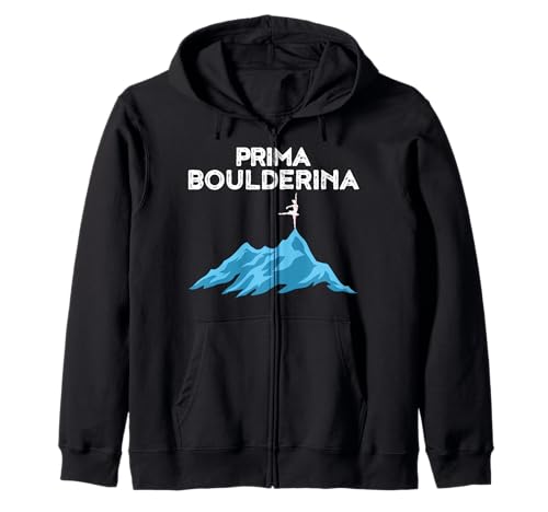 Prima Boulderina für EIN Boulder-Mädchen Kapuzenjacke von Prima Boulderina Clothing