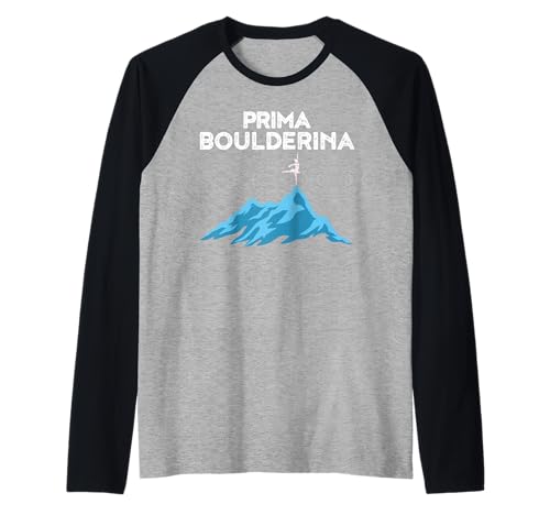 Prima Boulderina für EIN Boulder-Mädchen Raglan von Prima Boulderina Clothing