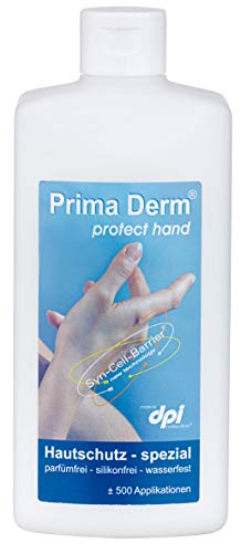 Prima Derm Hautcreme Protect Hand Premium Handcreme 500 ml, Spezial-Hautschutzcreme, Creme bei trockener und rissiger Haut von Prima Derm