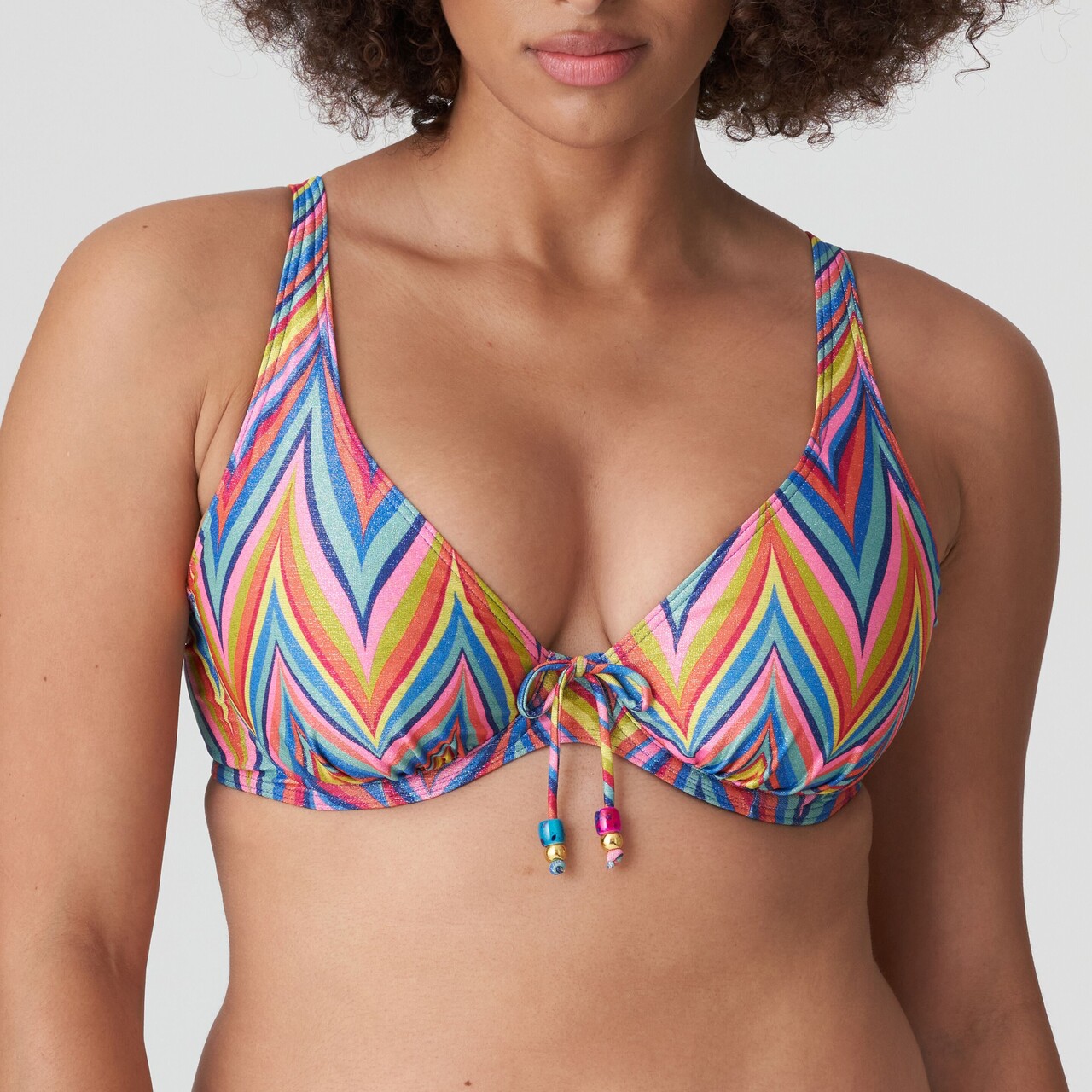 PrimaDonna Kea Bikinioberteil Mit Bügel, Farbe: Rainbow Paradise, Größe: 70E, Damen von Prima donna