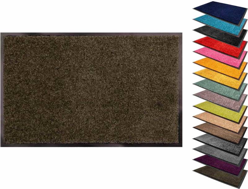 Primaflor-Ideen in Textil Fußmatte "Schmutzfangmatte CLEAN PRO, Made in Belgium" rechteckig 8 mm Höhe Uni-Farben, UV-beständig, strapazierfähig, waschbar von Primaflor-Ideen In Textil