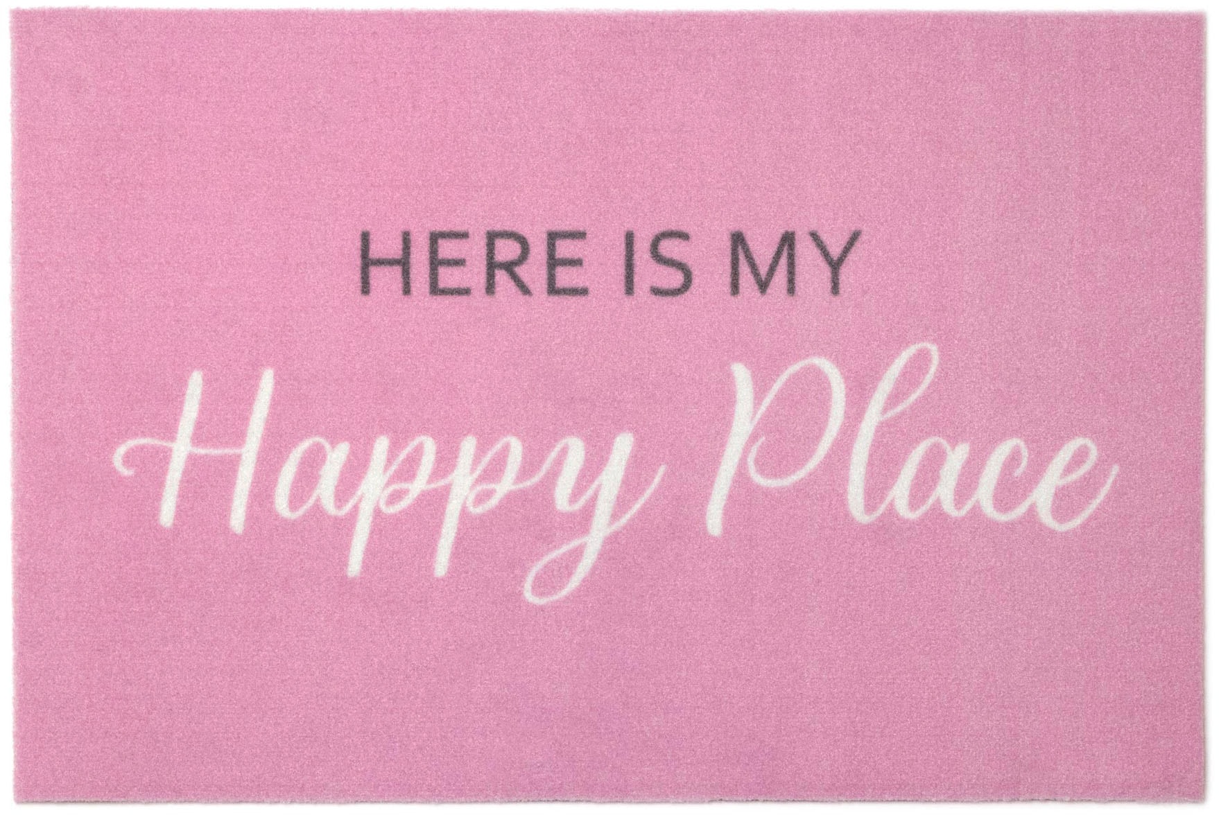 Primaflor-Ideen in Textil Fußmatte "VELVET - HAPPY PLACE, Made in Belgium", rechteckig, 5 mm Höhe, Schmutzfangmatte, Motiv mit Spruch, rutschhemmend, waschbar Primaflor-Ideen in Textil Fußmatte "VELVET - HAPPY PLACE, Made in Belgium", rechteckig, 5 mm Höhe, Schmutzfangmatte, Motiv mit Spruch, rutschhemmend, waschbar von Primaflor-Ideen In Textil