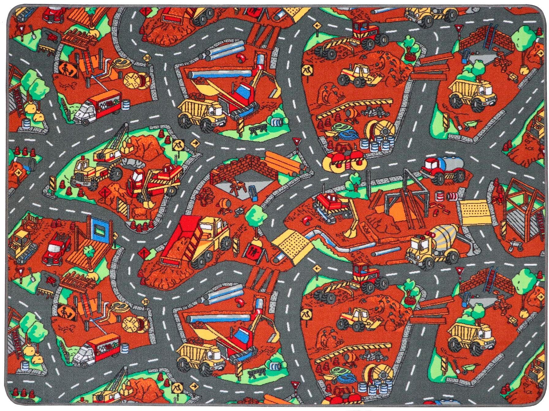 Primaflor-Ideen in Textil Kinderteppich "BAUSTELLE, Made in Belgium", rechteckig, 5 mm Höhe, Straßen-Spiel-Teppich, Kinderzimmer Primaflor-Ideen in Textil Kinderteppich "BAUSTELLE, Made in Belgium", rechteckig, 5 mm Höhe, Straßen-Spiel-Teppich, Kinderzimmer von Primaflor-Ideen In Textil