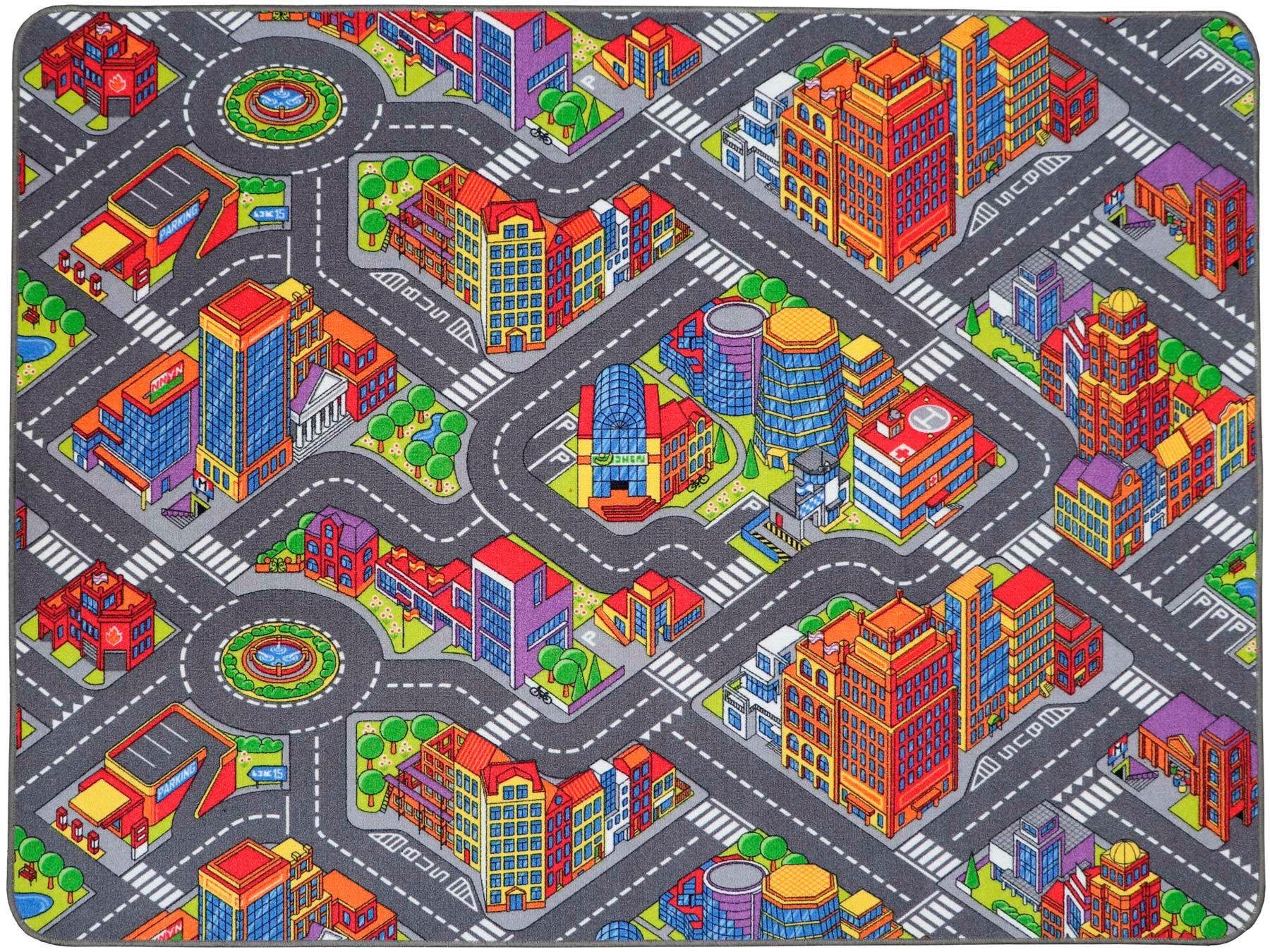 Primaflor-Ideen in Textil Kinderteppich "BIG CITY", rechteckig, 5 mm Höhe, Straßen-Spiel-Teppich, Straßenbreite ca. 9 cm, Kinderzimmer Primaflor-Ideen in Textil Kinderteppich "BIG CITY", rechteckig, 5 mm Höhe, Straßen-Spiel-Teppich, Straßenbreite ca. 9 cm, Kinderzimmer von Primaflor-Ideen In Textil