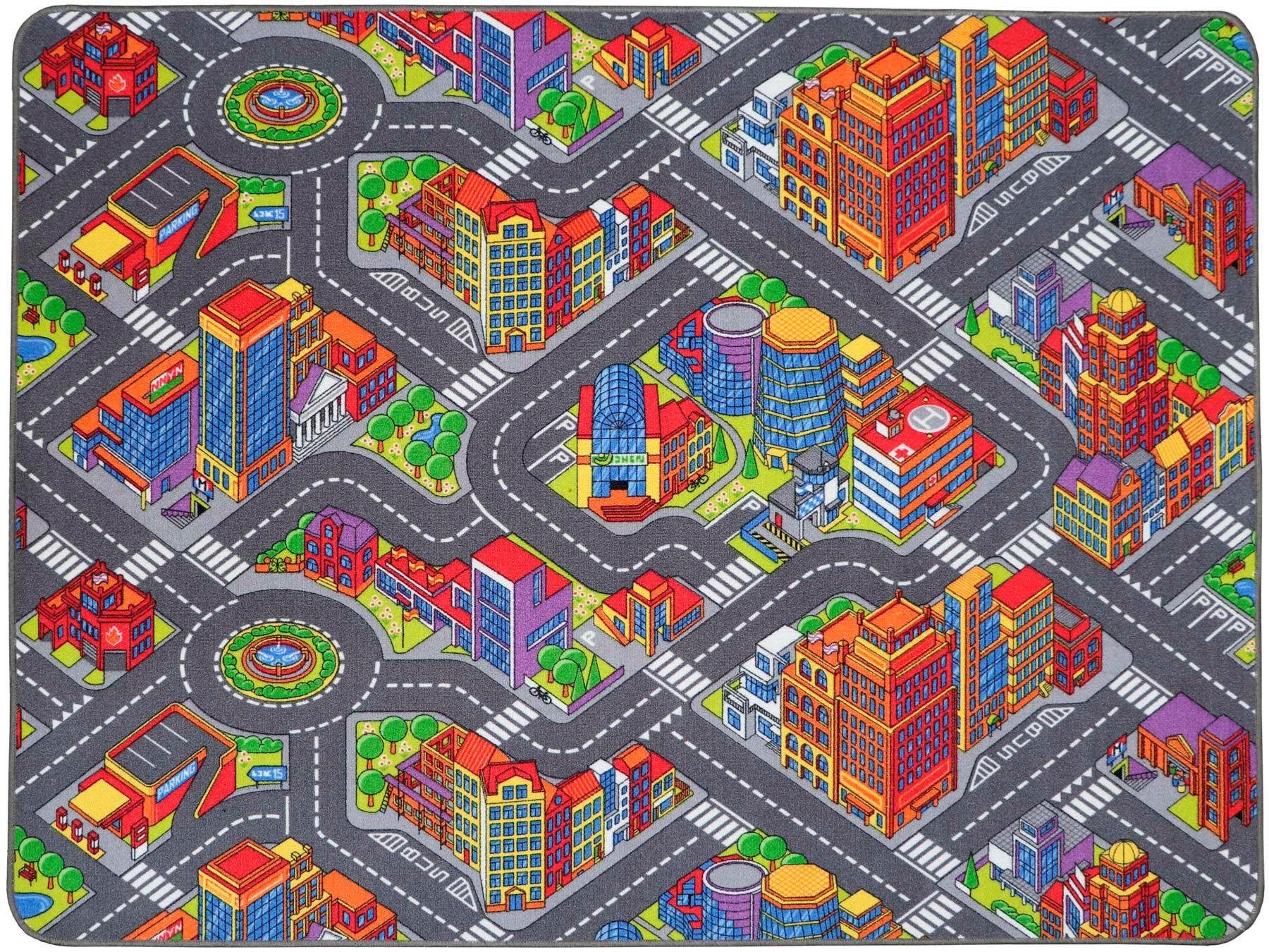 Primaflor-Ideen in Textil Kinderteppich "BIG CITY", rechteckig von Primaflor-Ideen In Textil