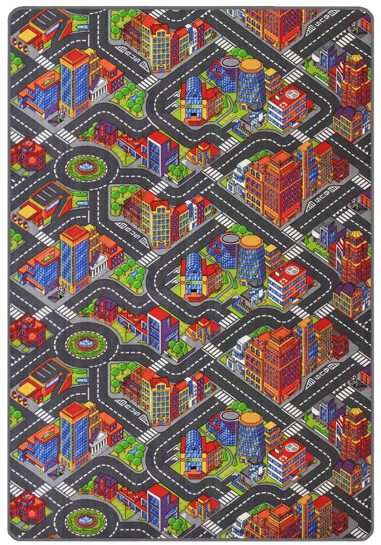 Primaflor-Ideen in Textil Kinderteppich "BIG CITY", rechteckig, 5 mm Höhe, Straßen-Spiel-Teppich, Straßenbreite ca. 9 cm, Kinderzimmer Primaflor-Ideen in Textil Kinderteppich "BIG CITY", rechteckig, 5 mm Höhe, Straßen-Spiel-Teppich, Straßenbreite ca. 9 cm, Kinderzimmer von Primaflor-Ideen In Textil