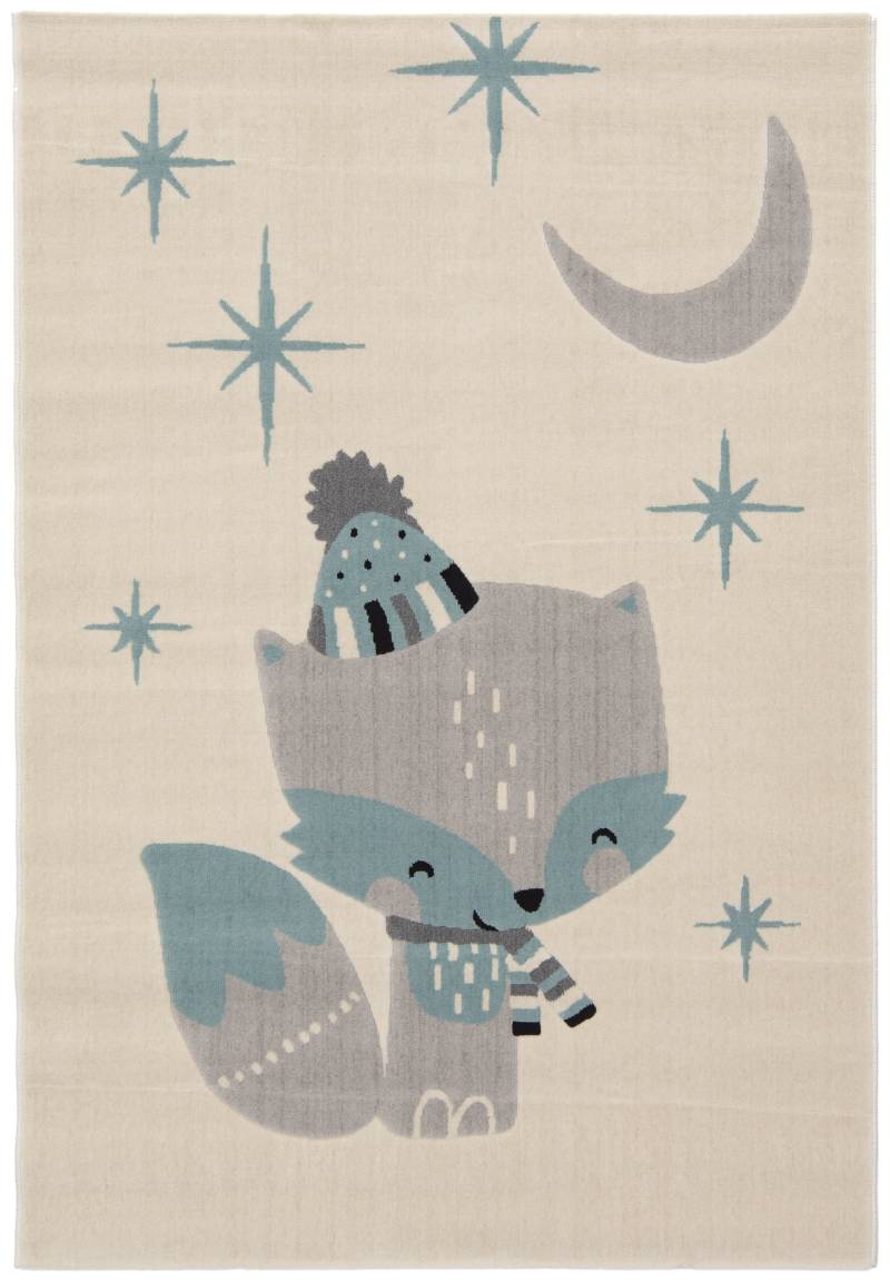 Primaflor-Ideen in Textil Kinderteppich "COCOON - Sternenfuchs" rechteckig 6 mm Höhe Kurzflor, Motiv Fuchs von Primaflor-Ideen In Textil